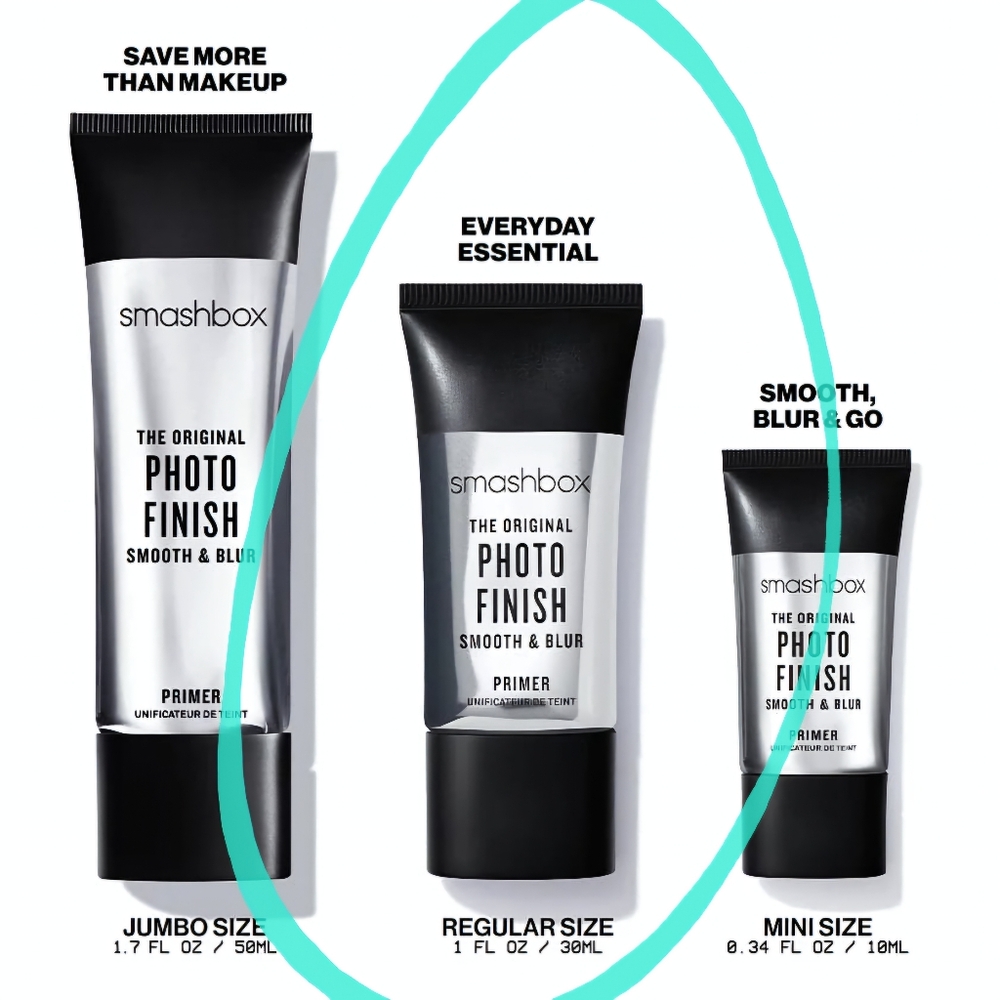 Full Size! Smashbox The Original Photo Finish Smooth & Blur Oil-Free Primer 1 oz